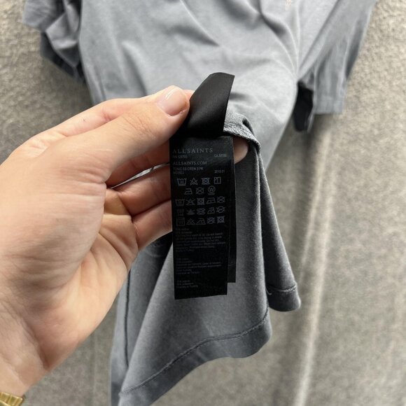 All Saints Shirt Mens Large Gray Crewneck Short Sleeve T-Shirt Casual Soft - Picture 3 of 10